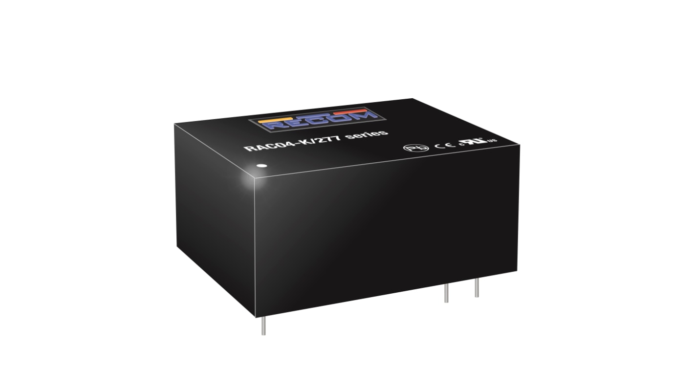 Convertidor ac-dc RAC04-3.3SK/277, Estándar, 6 pines 1.2A