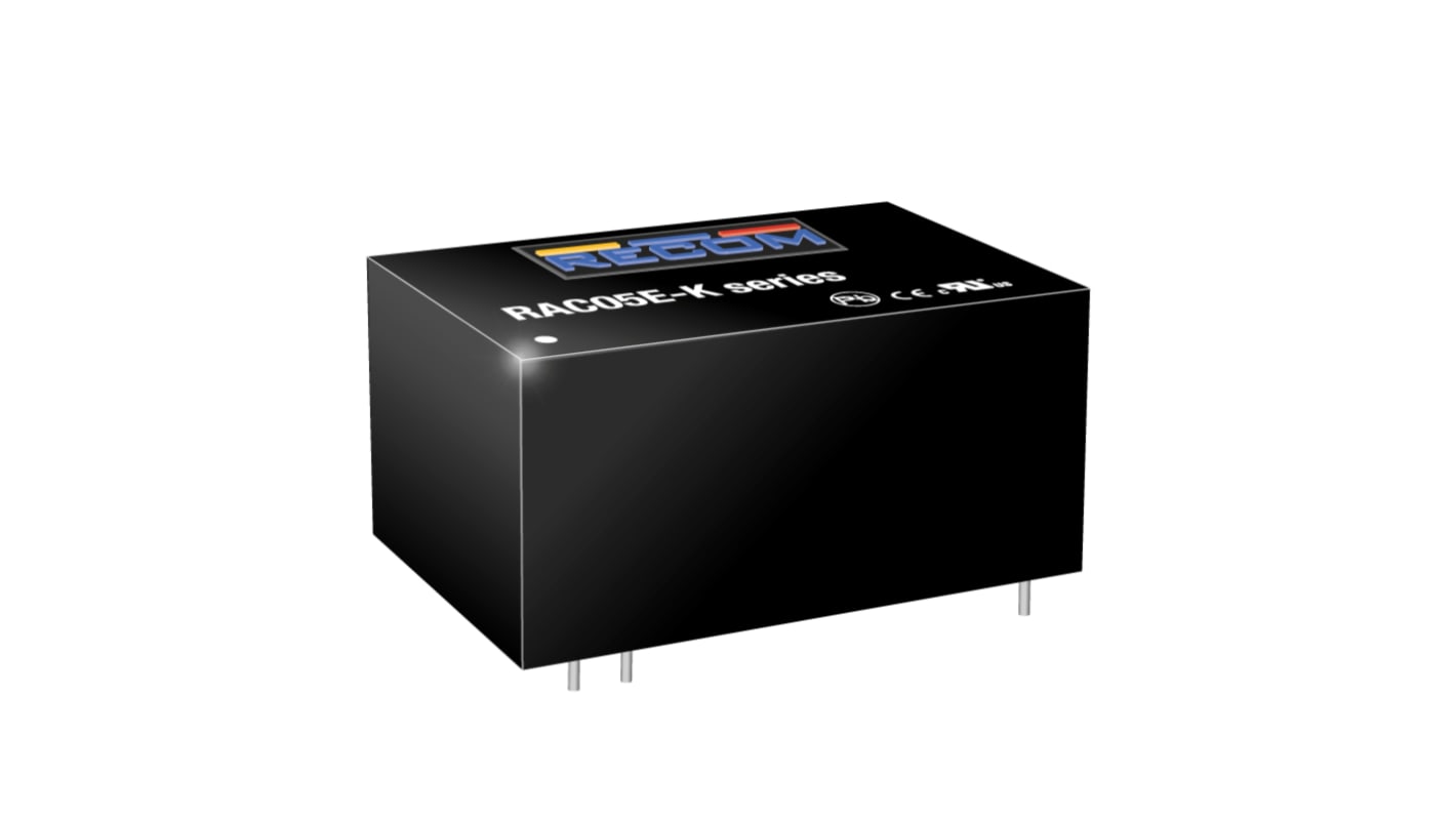 ACDC Converter 208mA, 5 → 24 V dc 4Pin, 1.46"x0.95" RAC05E