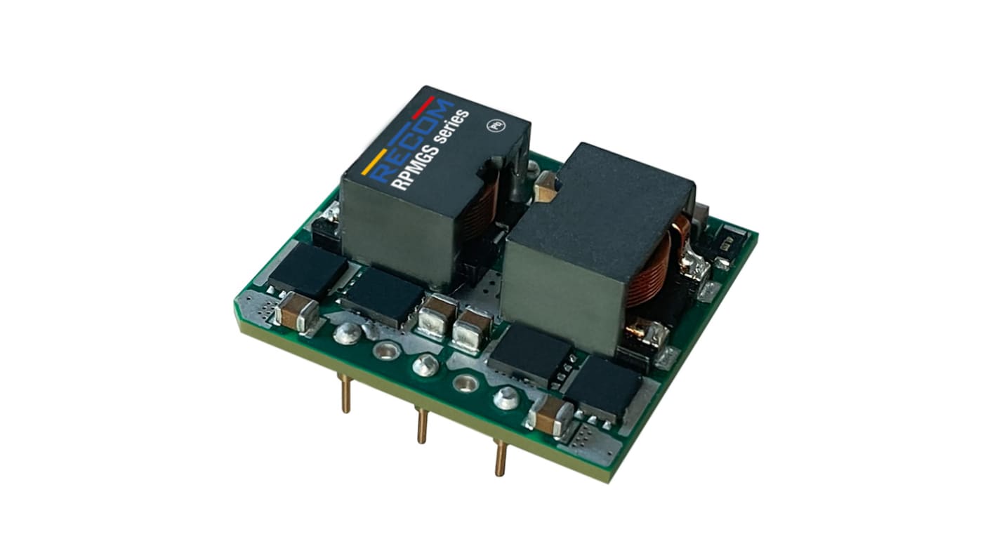 Recom RPMGS-20 DC-DC Converter, 12V dc/ 20A Output, 18 → 75 V dc Input, 0.72W, PCB Mount, +120°C Max Temp -40°C