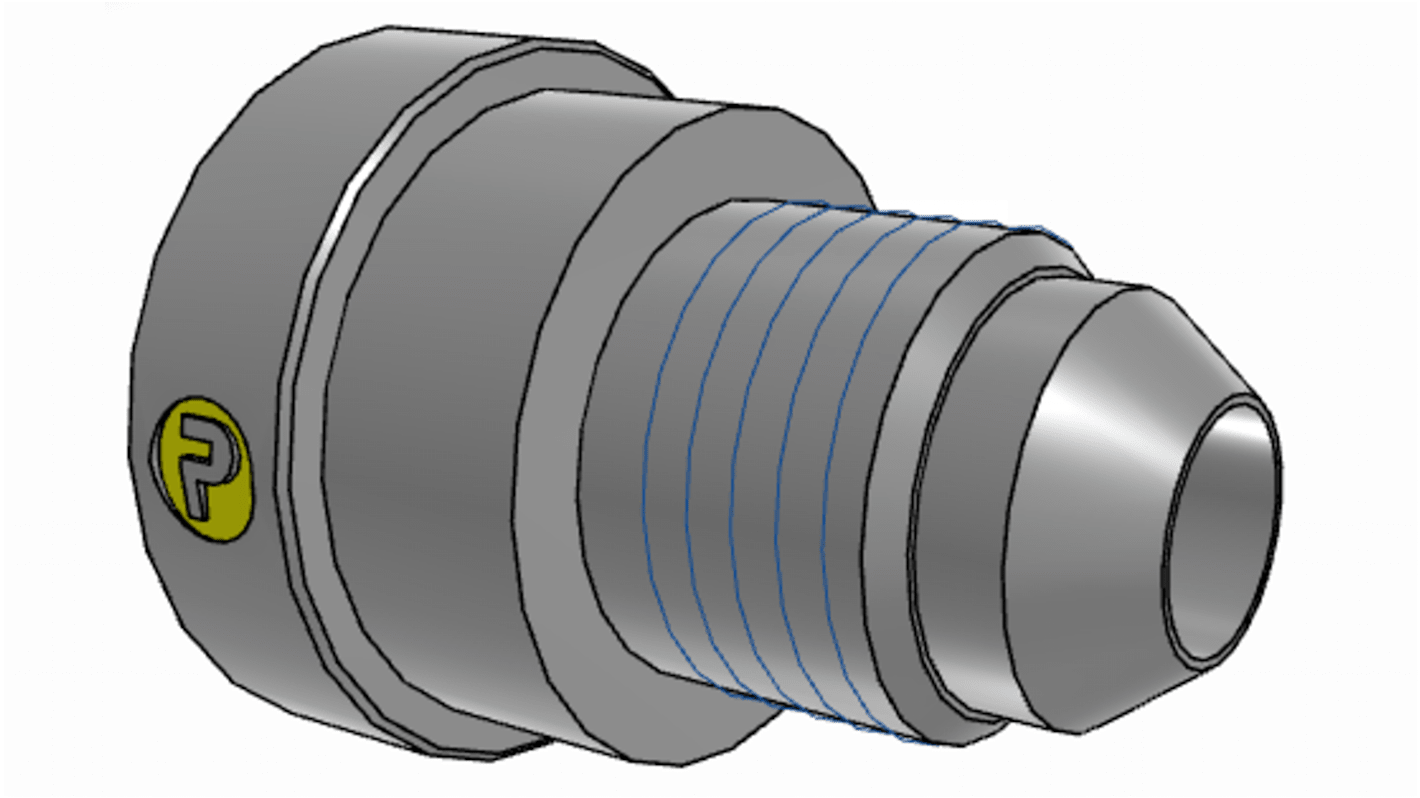 Parker Hydraulic Straight Threaded Reducer UNF 7/8-14 Female to UNF 1/2-20 Male, 10-5TRTXS