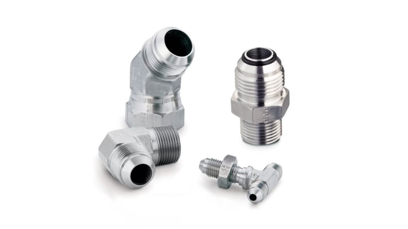 Racor hidráulico, Parker, 10C6MXS, Connector A UNF 7/8-14 macho, Connector B UNF 7/8-14 hembra