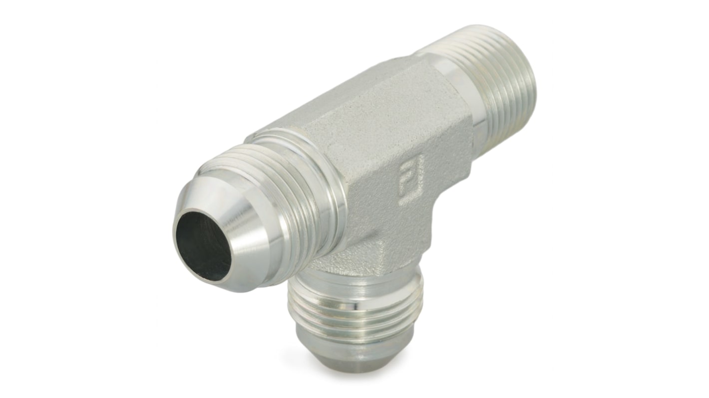 Racor hidráulico, Parker, 12 RTX-S, Connector A NPTF 3/4 macho, Connector B UNF 1 1/16-12 macho