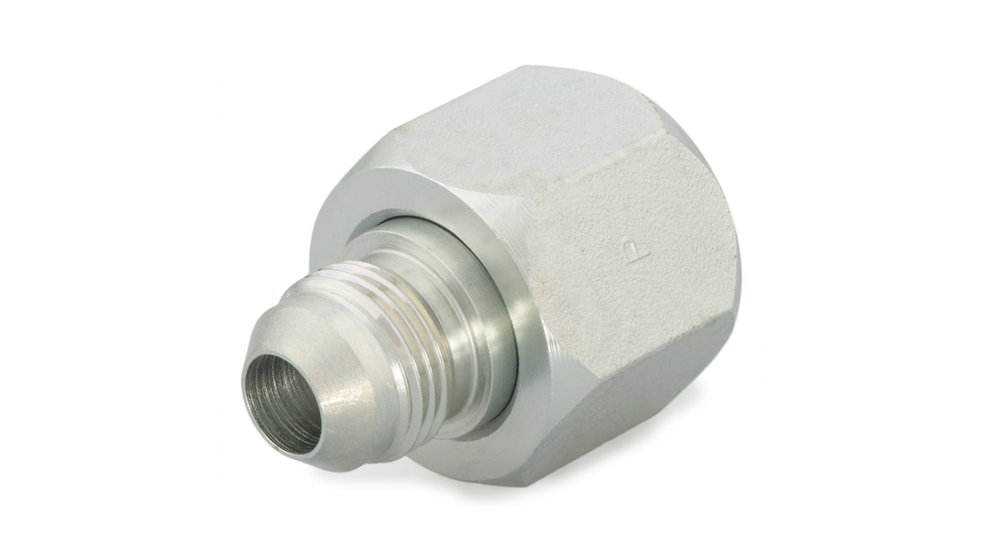 Parker Hydraulic Straight Threaded Reducer UNF 1 1/16-12 Female to UNF 9/16-18 Male, 12-6 TRTXN-S