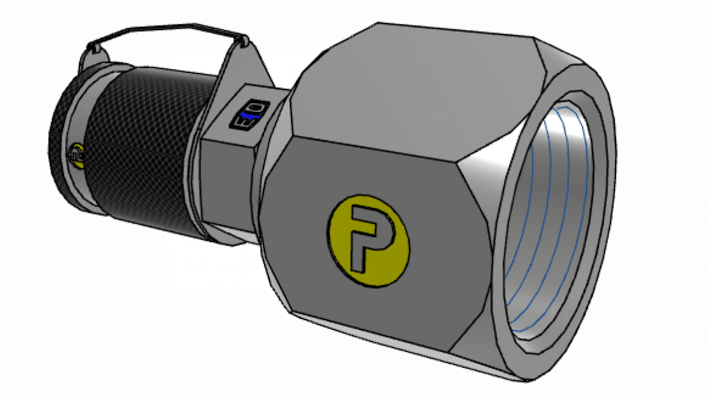 Racor hidráulico, Parker, 12TTP4XS, Connector A BSPP 1/4 hembra, Connector B UNF 1 1/16-12 hembra