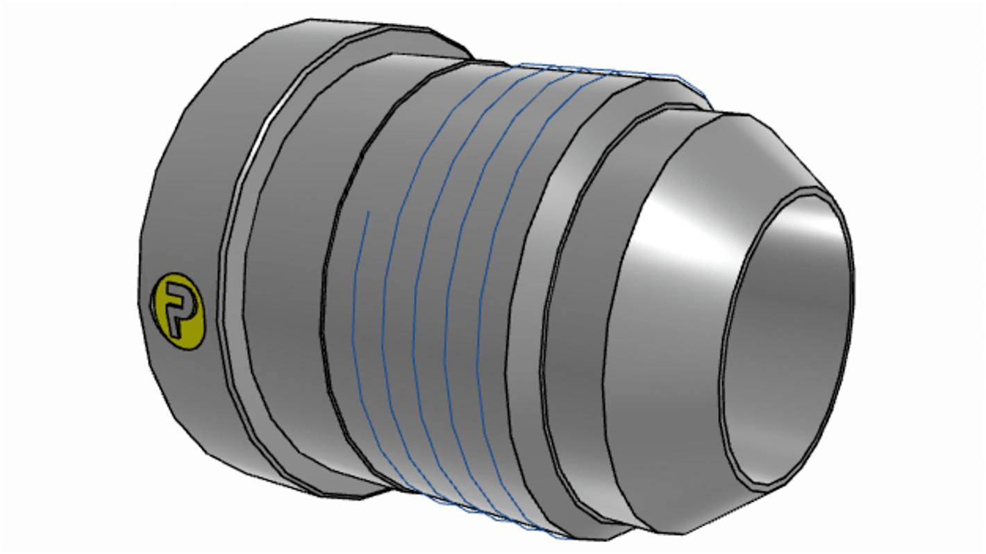 Parker Hydraulic Straight Threaded Reducer UNF 1 5/16-12 Female to UNF 1 1/16-12 Male, 16-12TRTXS