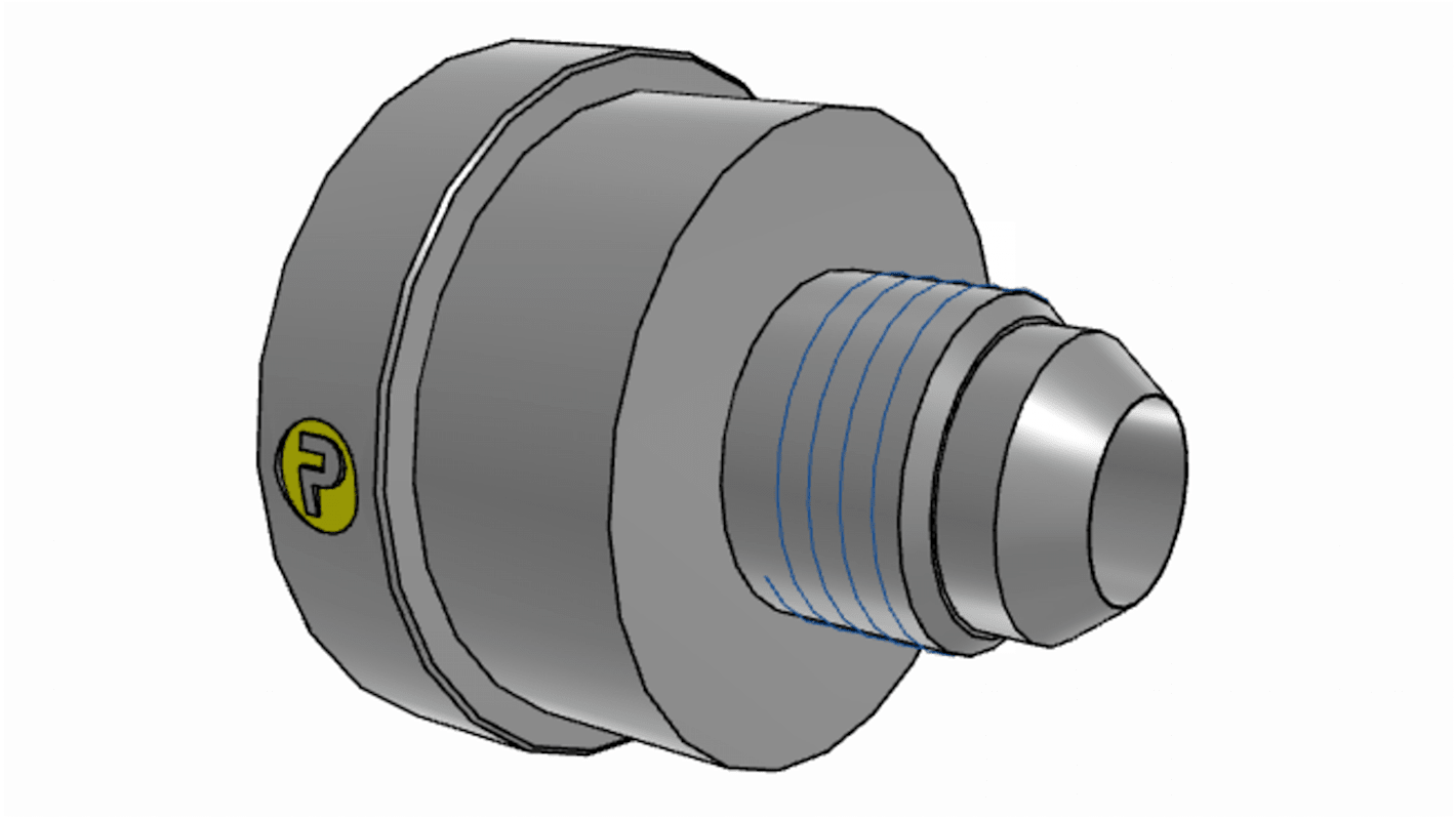 Riduttore filettato dritto idraulico Parker, connettore A: UNF 1 5/16-12 femmina, B: UNF 9/16-18 maschio