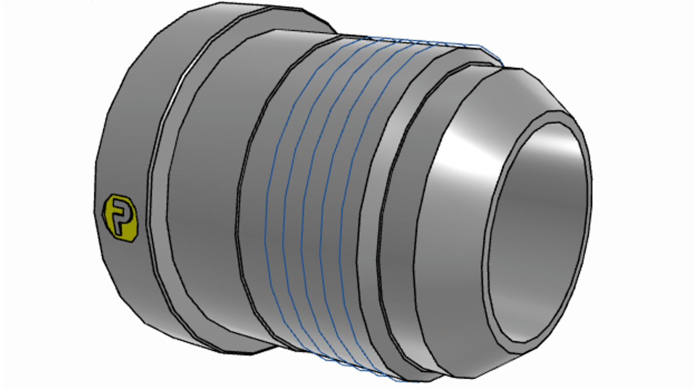 Parker Hydraulic Straight Threaded Reducer UNF 1 5/8-12 Female to UNF 1 5/16-12 Male, 20-16TRTXS