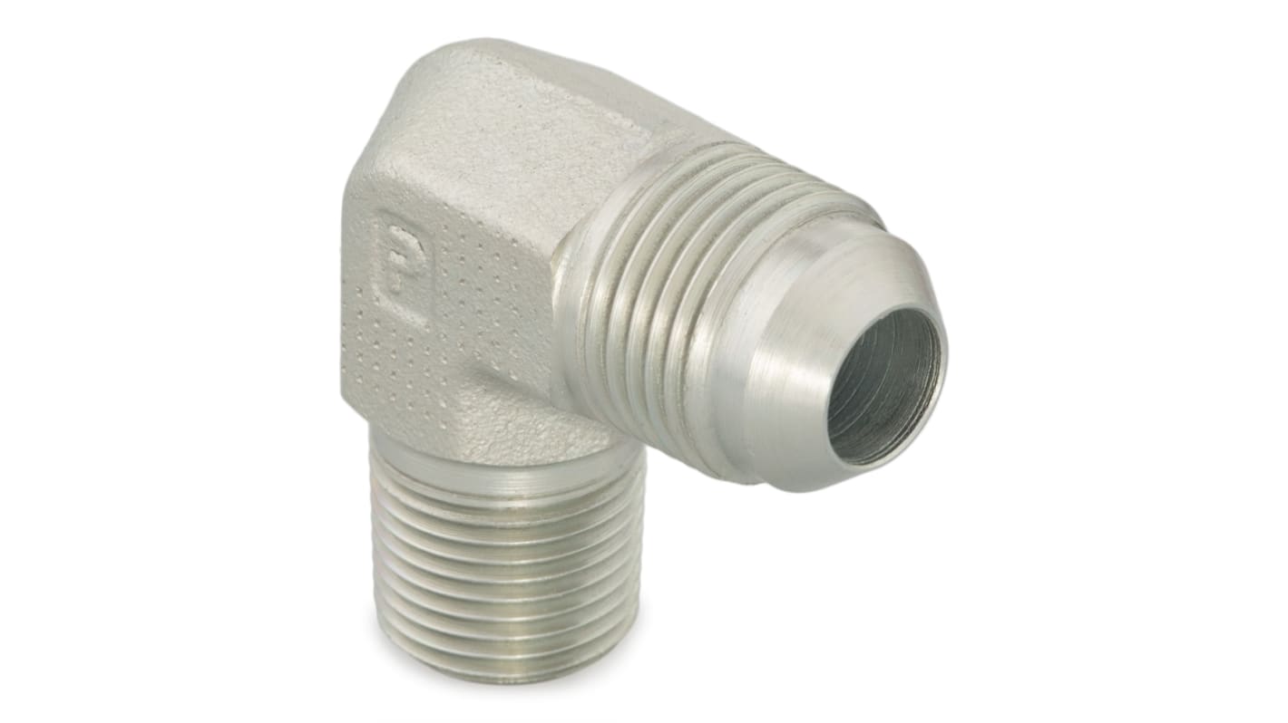 Racor hidráulico, Parker, 20-24 CTX-S, Connector A NPTF 1 1/2 macho, Connector B UNF 1 5/8-12 macho