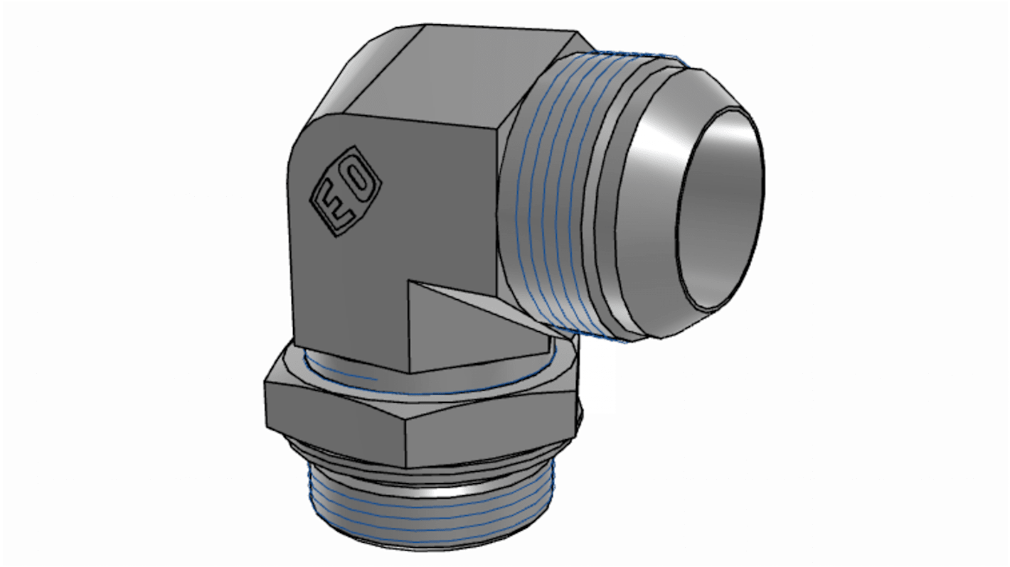 Parker Hydraulic Male Stud M42 Male to UNF 1 5/8-12 Male, 20M42C8OMXS