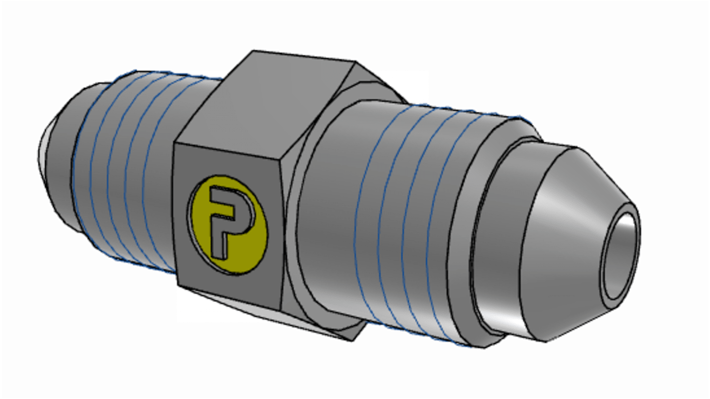 Parker UNF 7/16-20 Male to UNF 7/16-20 Male, 4HMTXS