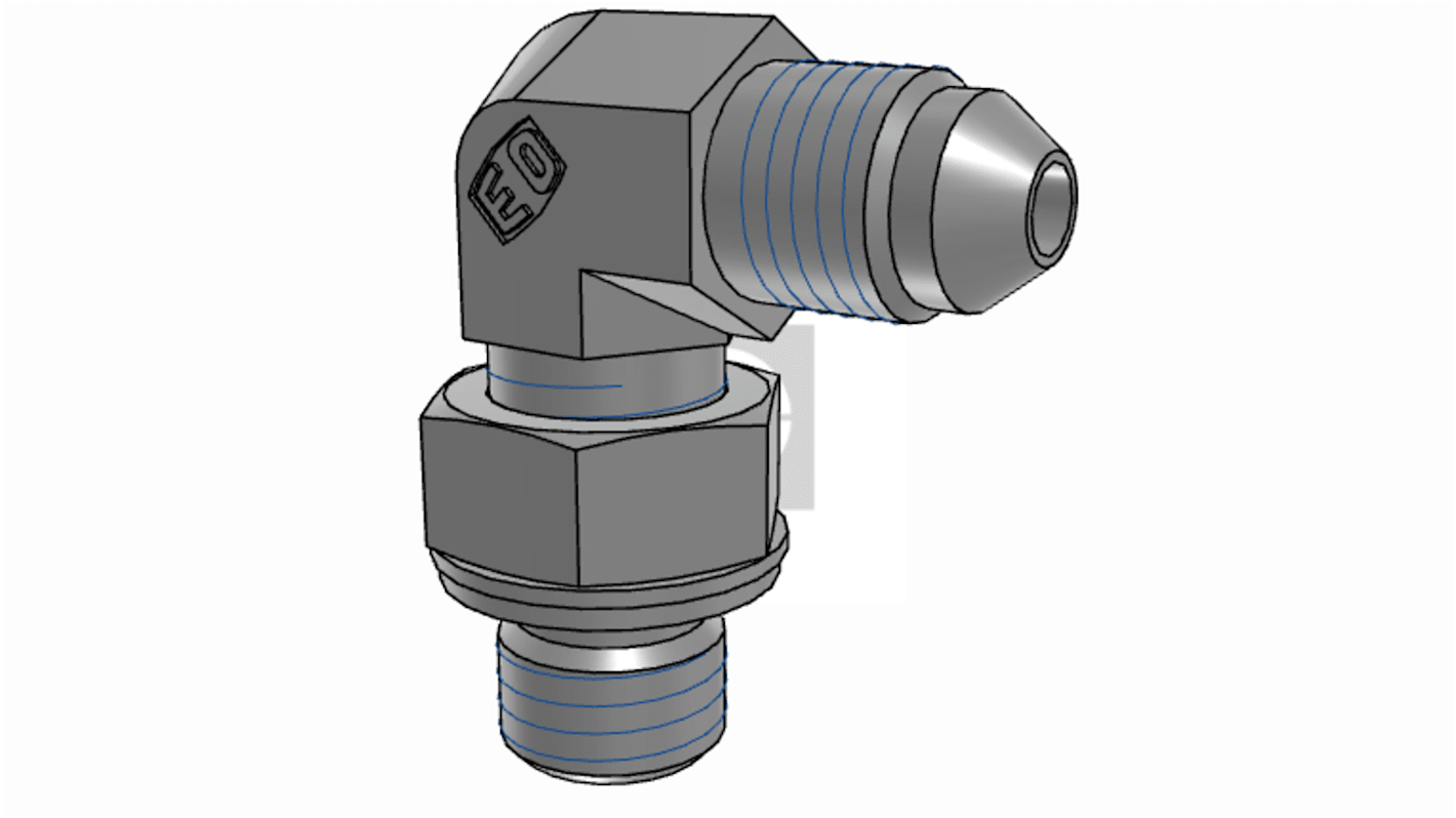 Parker Hydraulic Male Stud M12 Male to UNF 7/16-20 Male, 4M12C8OMXS