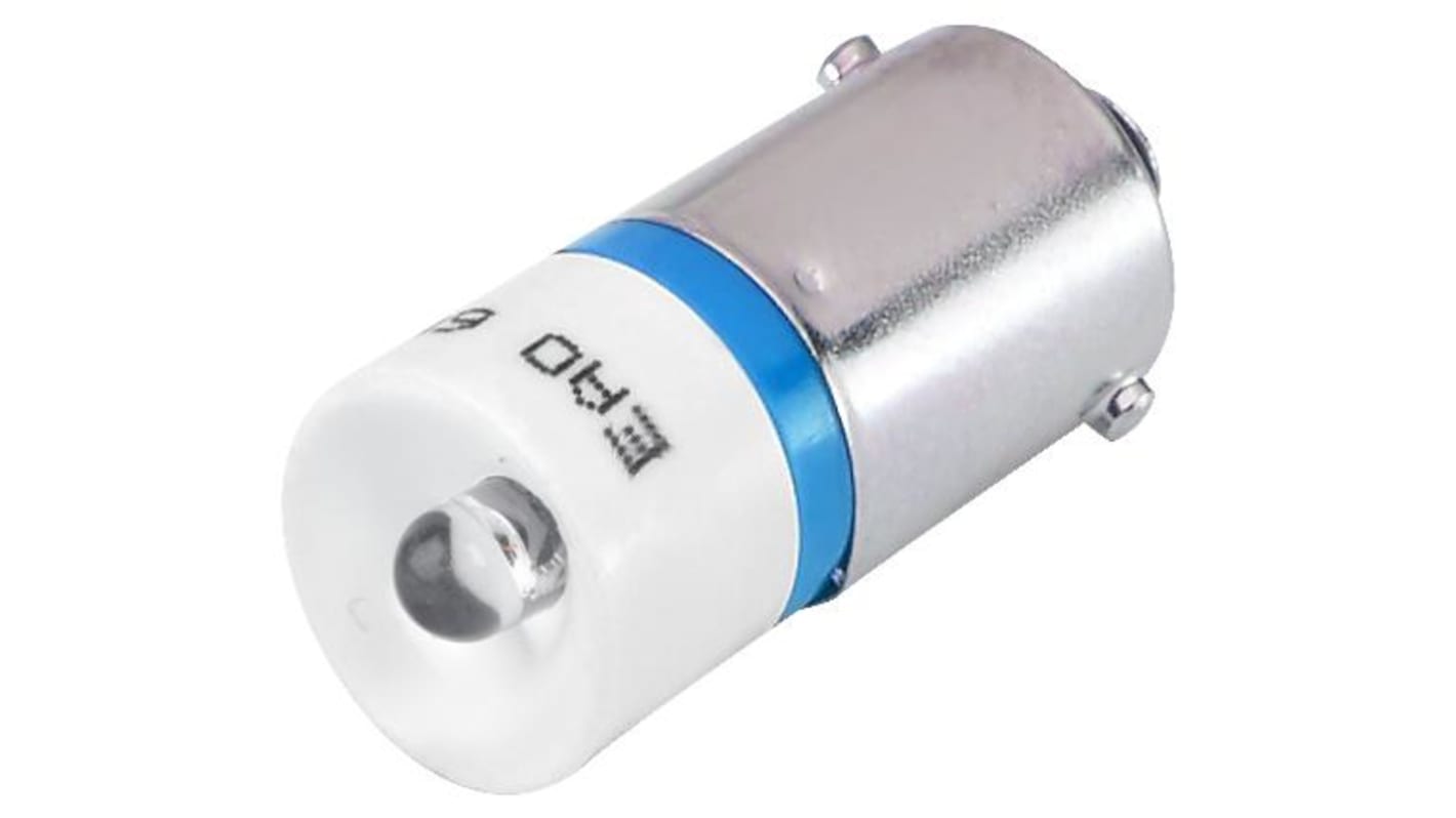 Bombilla LED EAO Azul, 24V ac/dc, 680mcd