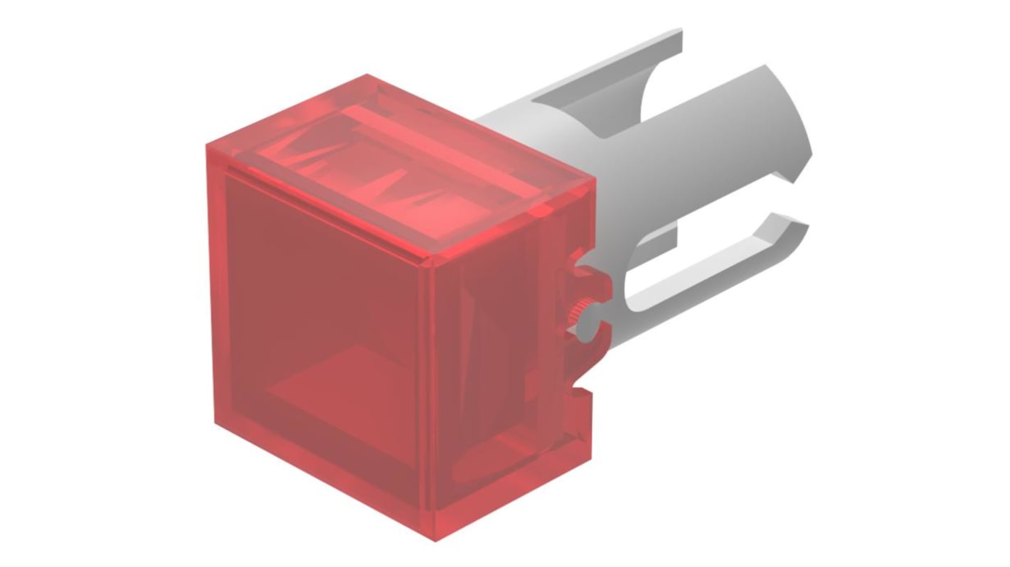 19951.2 EAO Red Square Push Button Lens for Use with Push Button RS