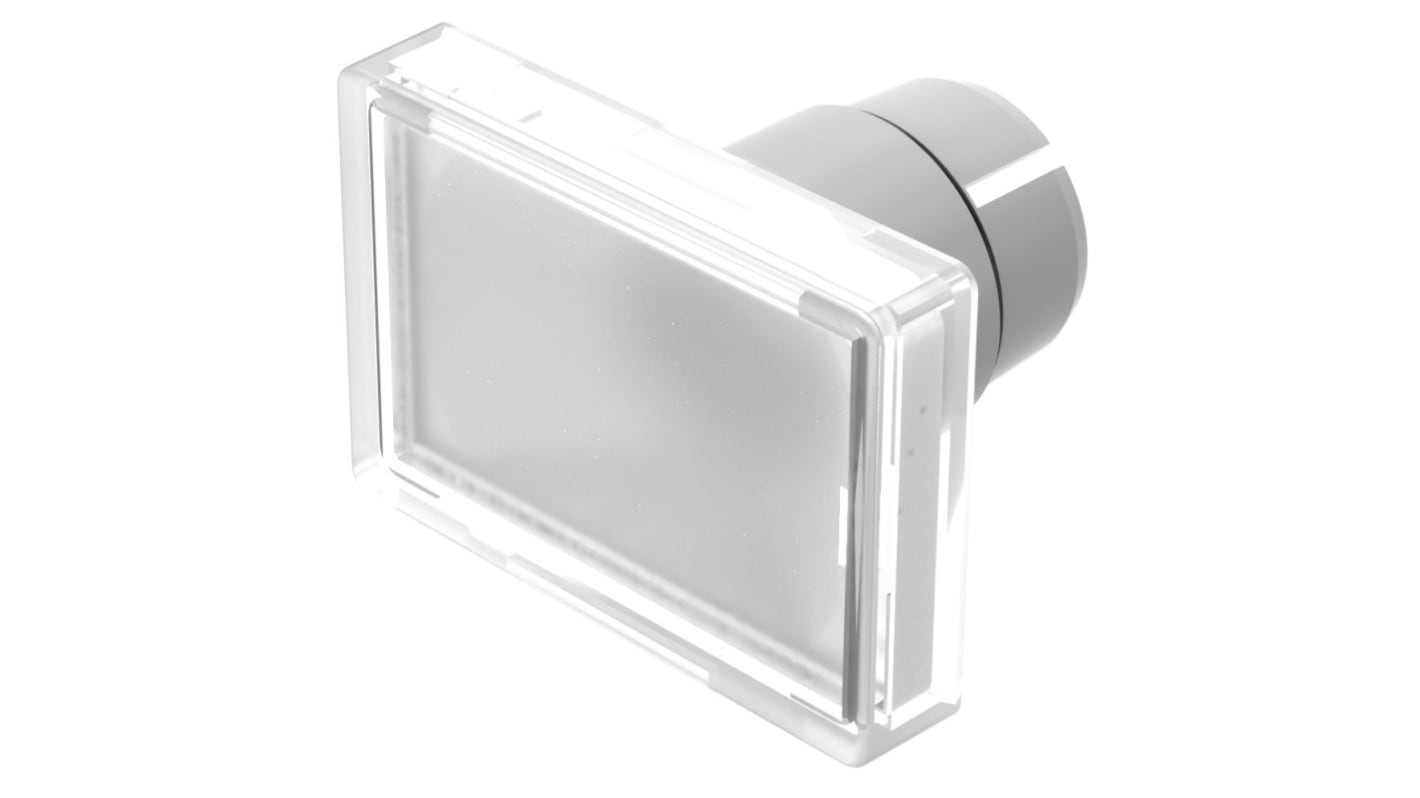 EAO Clear Rectangular Push Button Lens for Use with Push Button