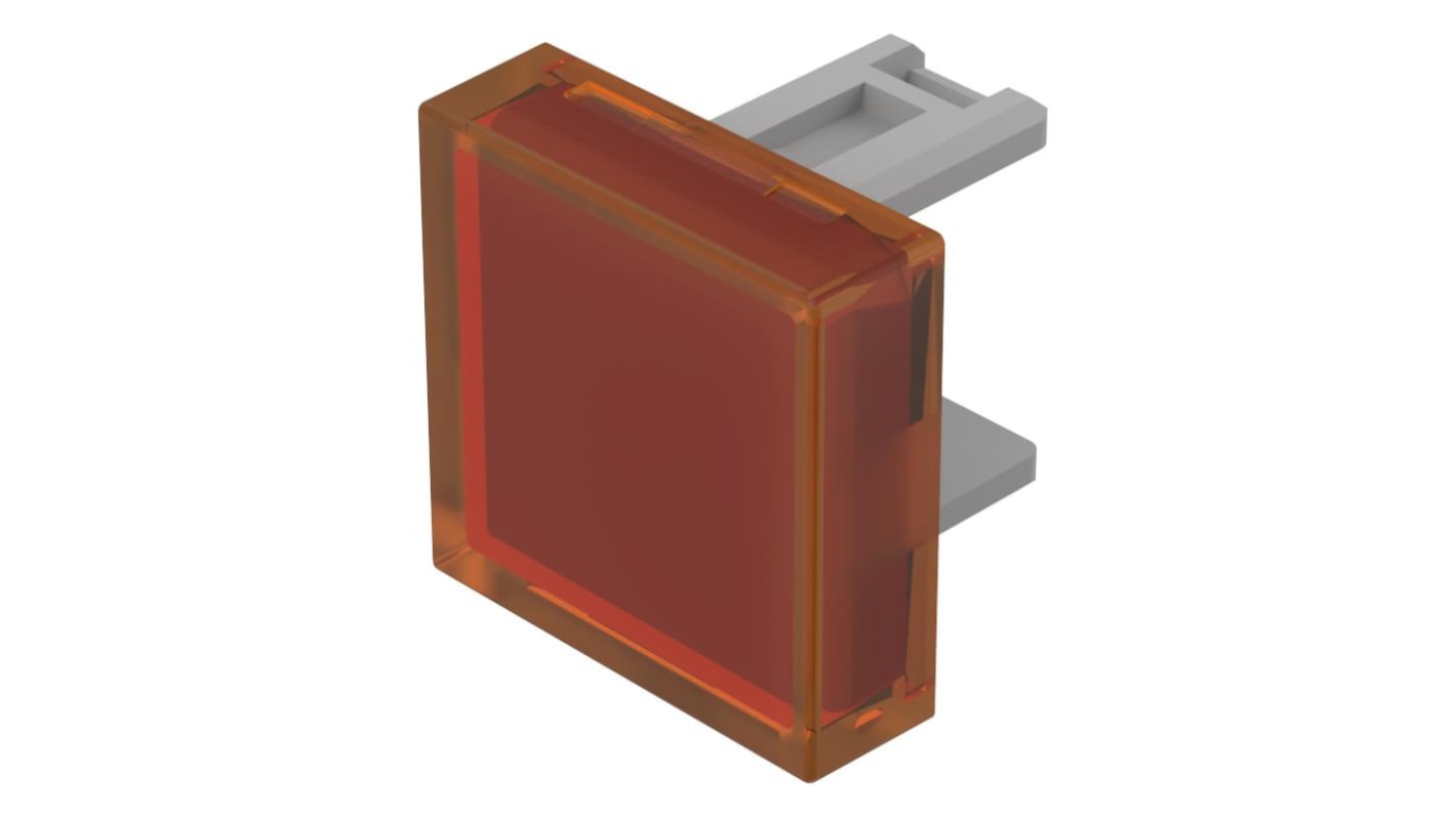 Lente pulsante Quadrata EAO 31-953.3, colore Arancione, per uso con Pulsante