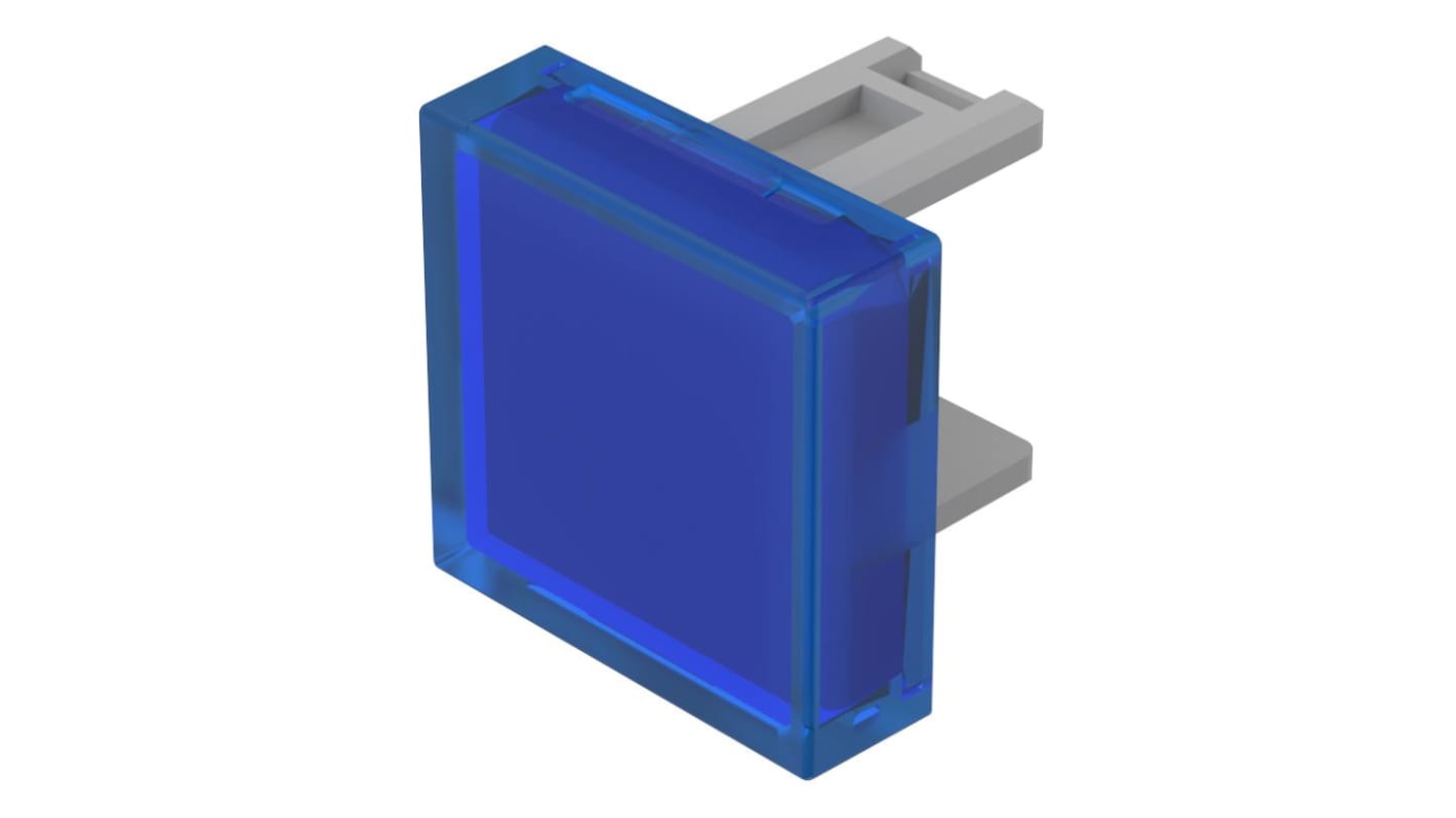 Embellecedor para botón pulsador Azul Cuadrado para uso con Botón pulsador