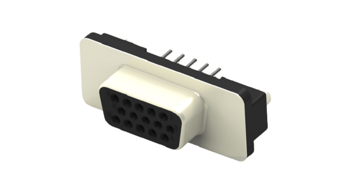 Conector D-sub TE Connectivity, Serie 2317171, paso 2.29mm, Recto, Montaje en orificio pasante, Conector, con Montaje