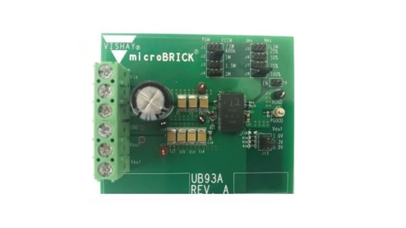 Vishay SIC931EVB-A Reference Board Step-down regulator til SiC931 til Synkron Buck-regulator