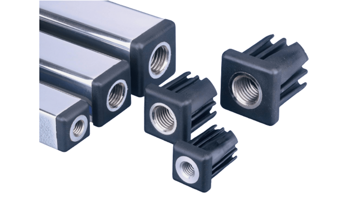 A020/025 | Nu-Tech Engineering Square Nylon Tube Insert, M12, 1000kg