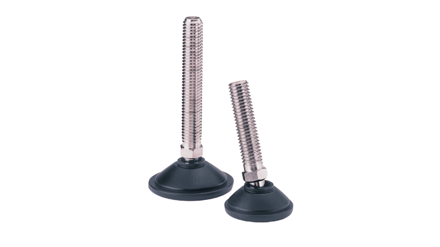 Levelling Foot Stainless Steel - M6x40mm