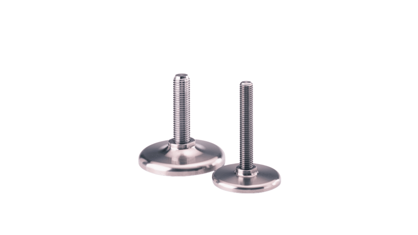 Low Profile Fixed Stud Stainless Steel F
