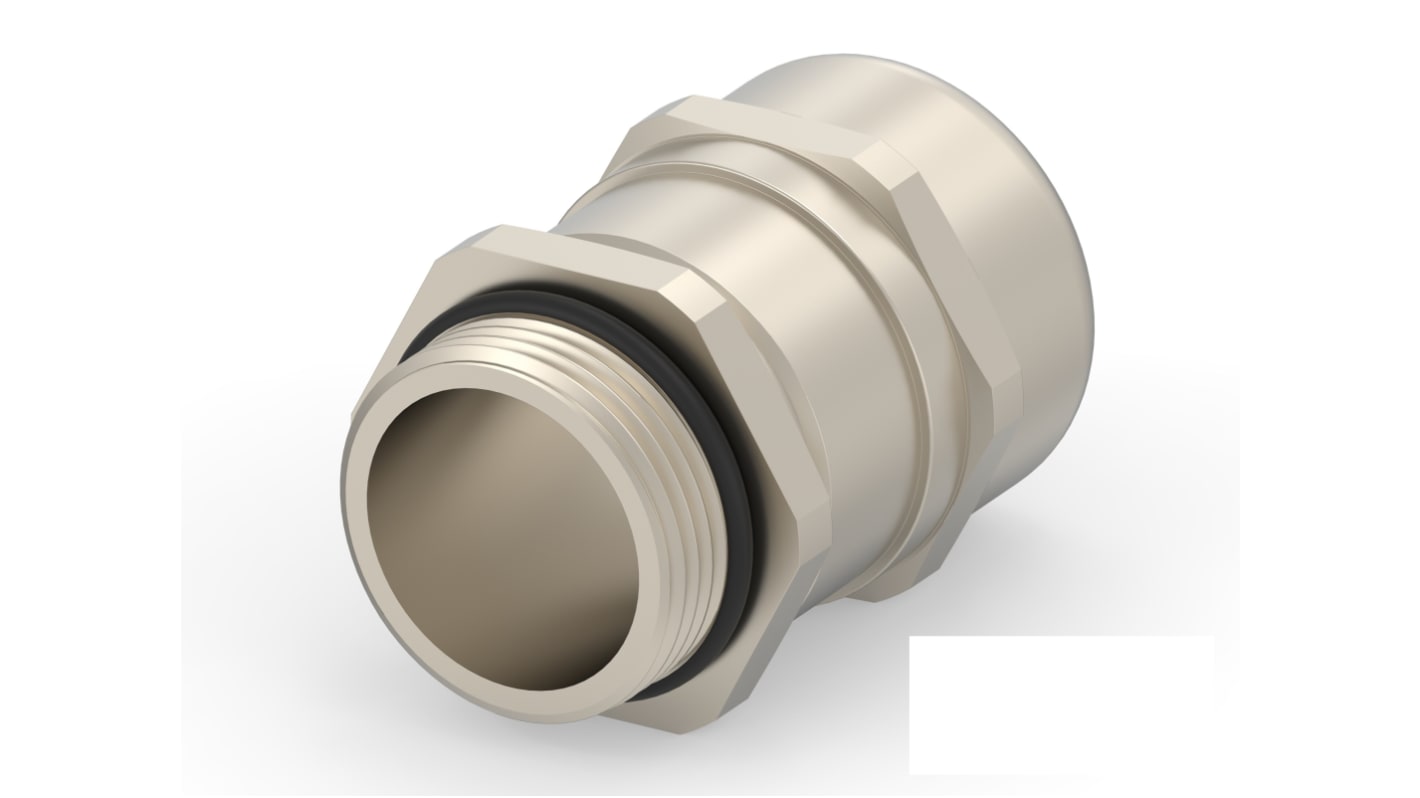 1SNG Series Brass Brass, CR, NBR Cable Gland, M25 Thread, 13mm Min, 18mm Max, IP66, IP68