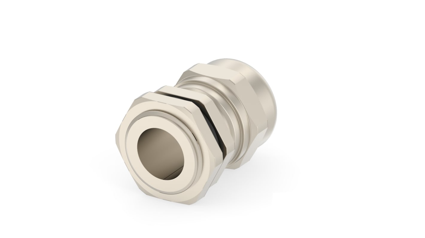 1SNG Series Brass Brass, CR, NBR, PA 6 Cable Gland, M20 Thread, 6mm Min, 12mm Max, IP66, IP68