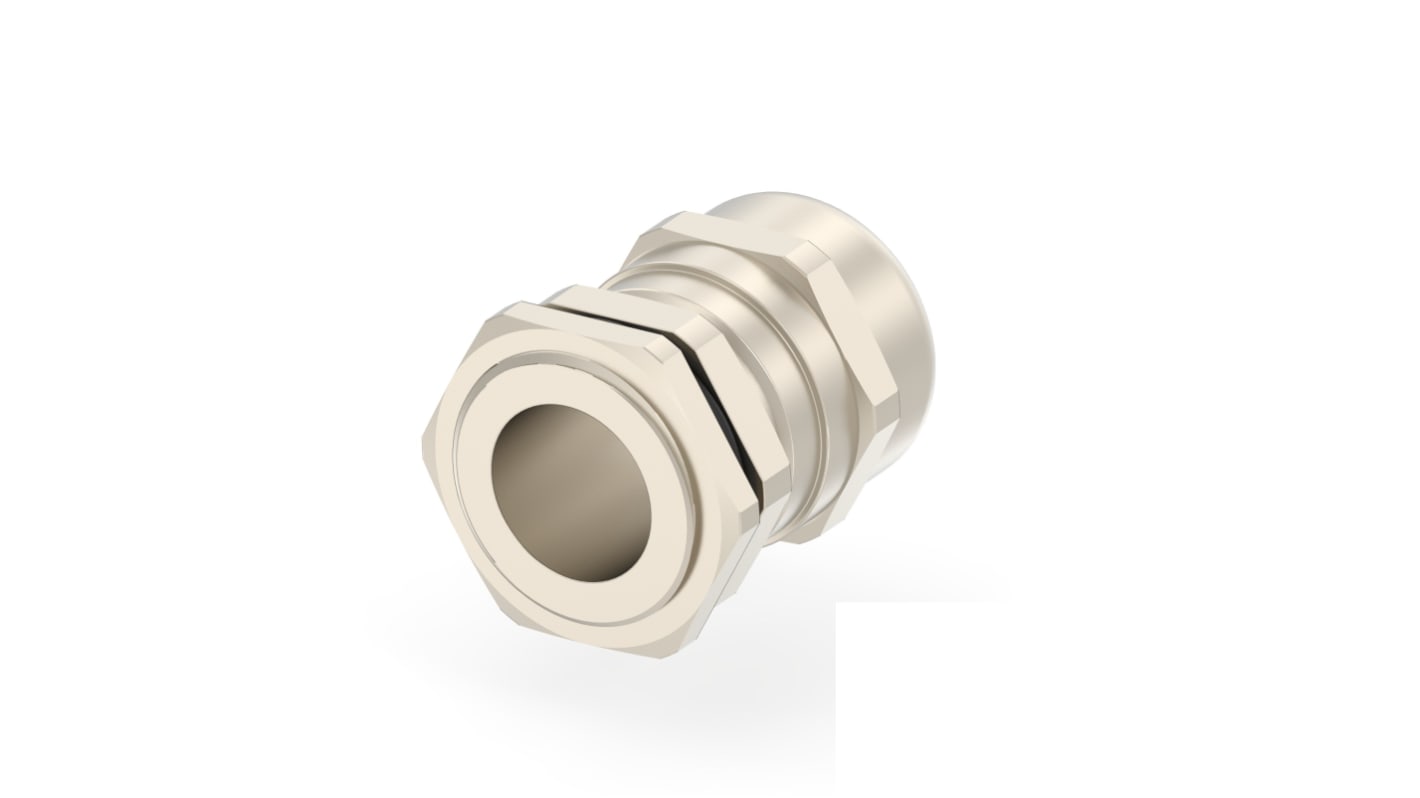 1SNG Series Brass Brass, CR, NBR, PA 6 Cable Gland, PG16 Thread, 10mm Min, 14mm Max, IP66, IP68
