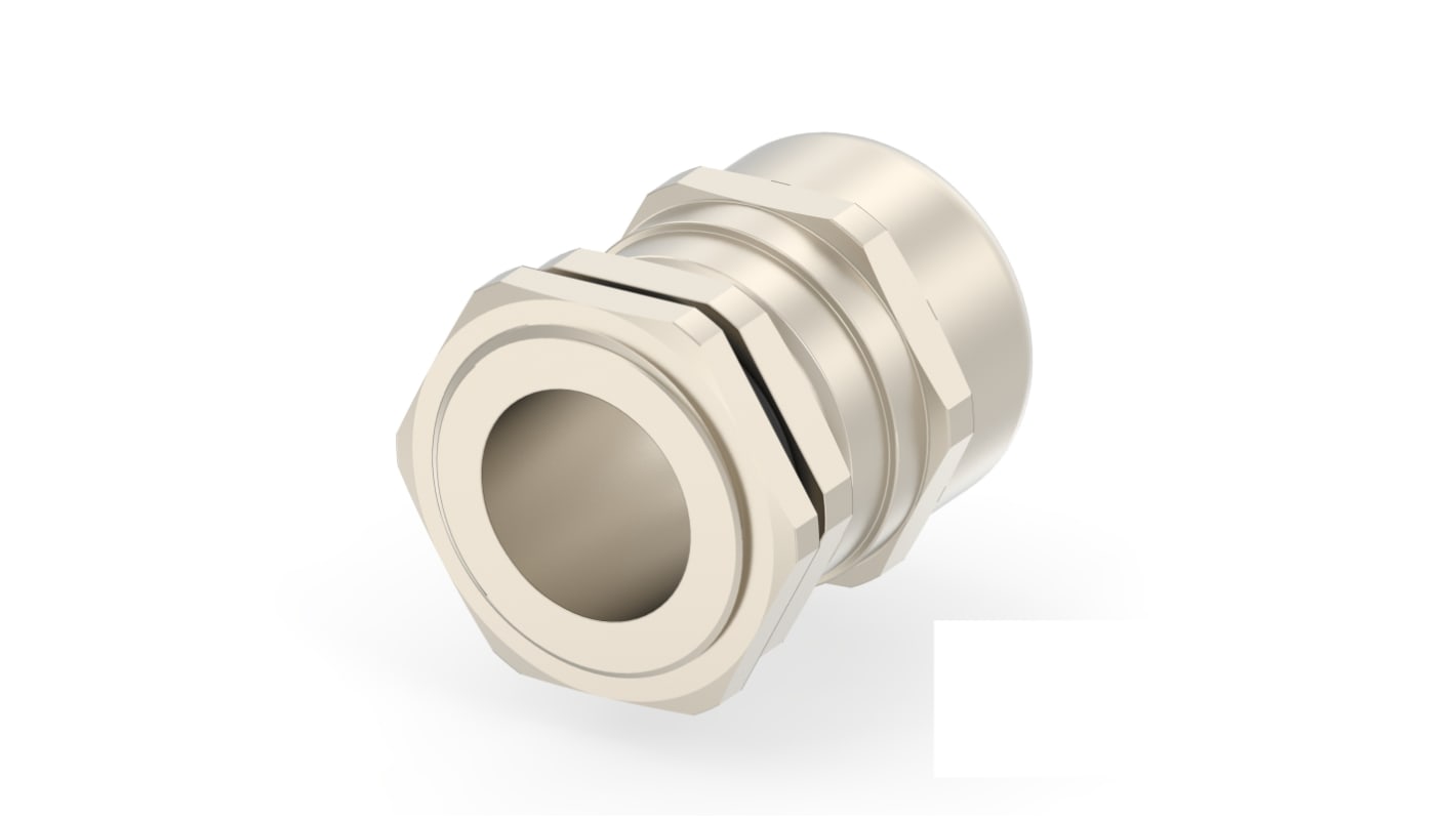 1SNG Series Brass Brass, CR, NBR, PA 6 Cable Gland, PG21 Thread, 13mm Min, 18mm Max, IP66, IP68