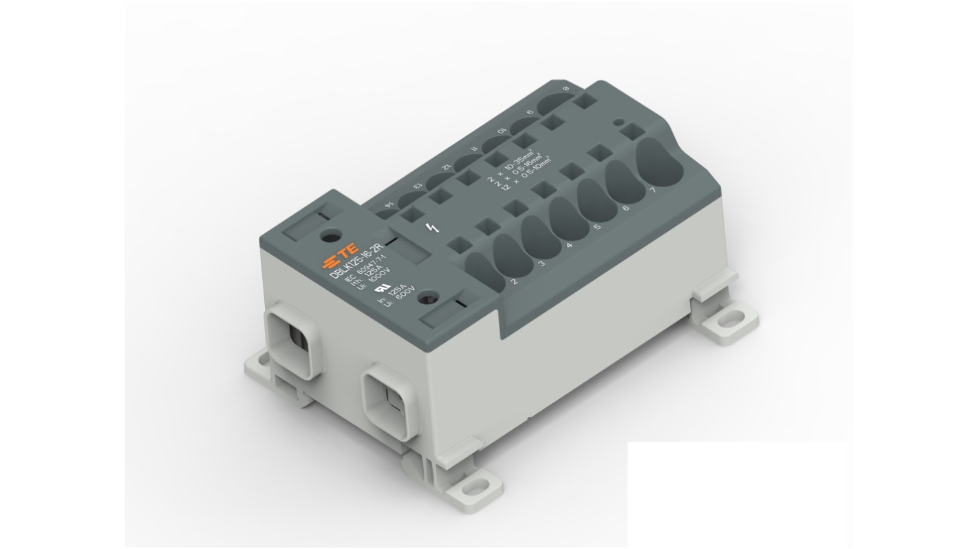 Bloque de distribución, 14 vías, 85A, 1 kV