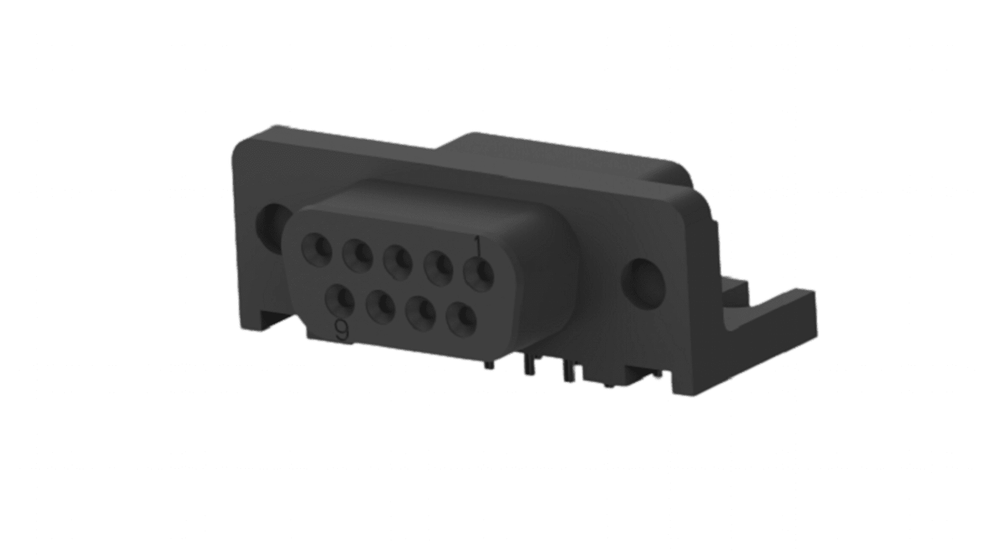 Conector D-sub TE Connectivity, Serie 5745131, paso 2.74mm, Ángulo de 90° Conectores D-sub, Montaje en placa, Conector,