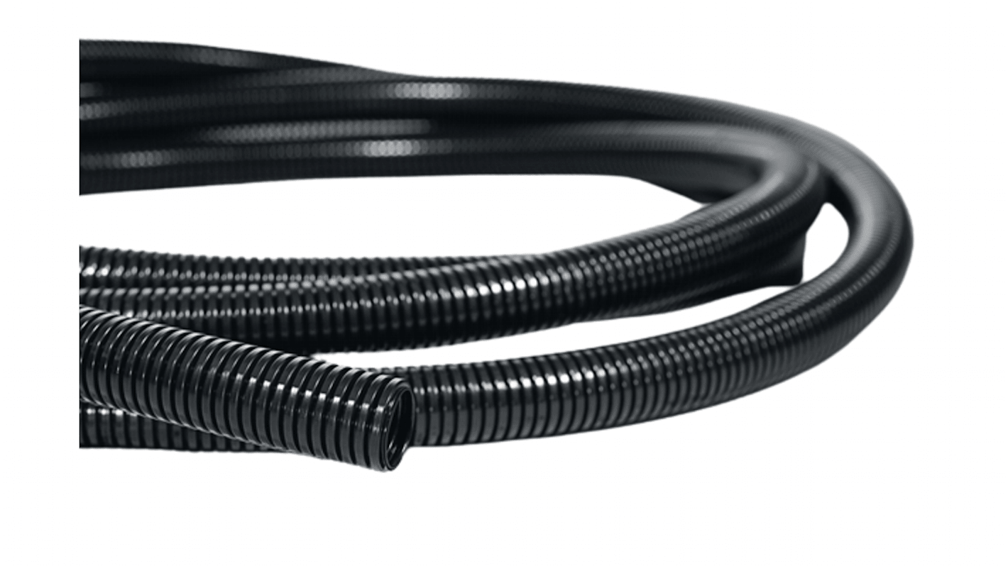 HellermannTyton Flexible Conduit, Polyamide 6, Black