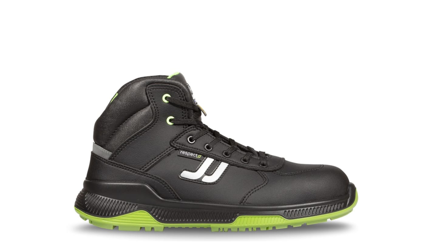 Jallatte JALFUTURE JI414 Black, Yellow ESD Safe Composite Toe Capped Unisex Safety Shoes, UK 2, EU 35