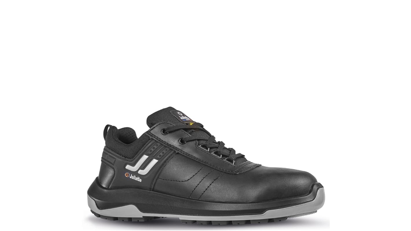 Jallatte JALJUNO JH306 Unisex Black, Grey  Toe Capped Safety Shoes, UK 3, EU 36