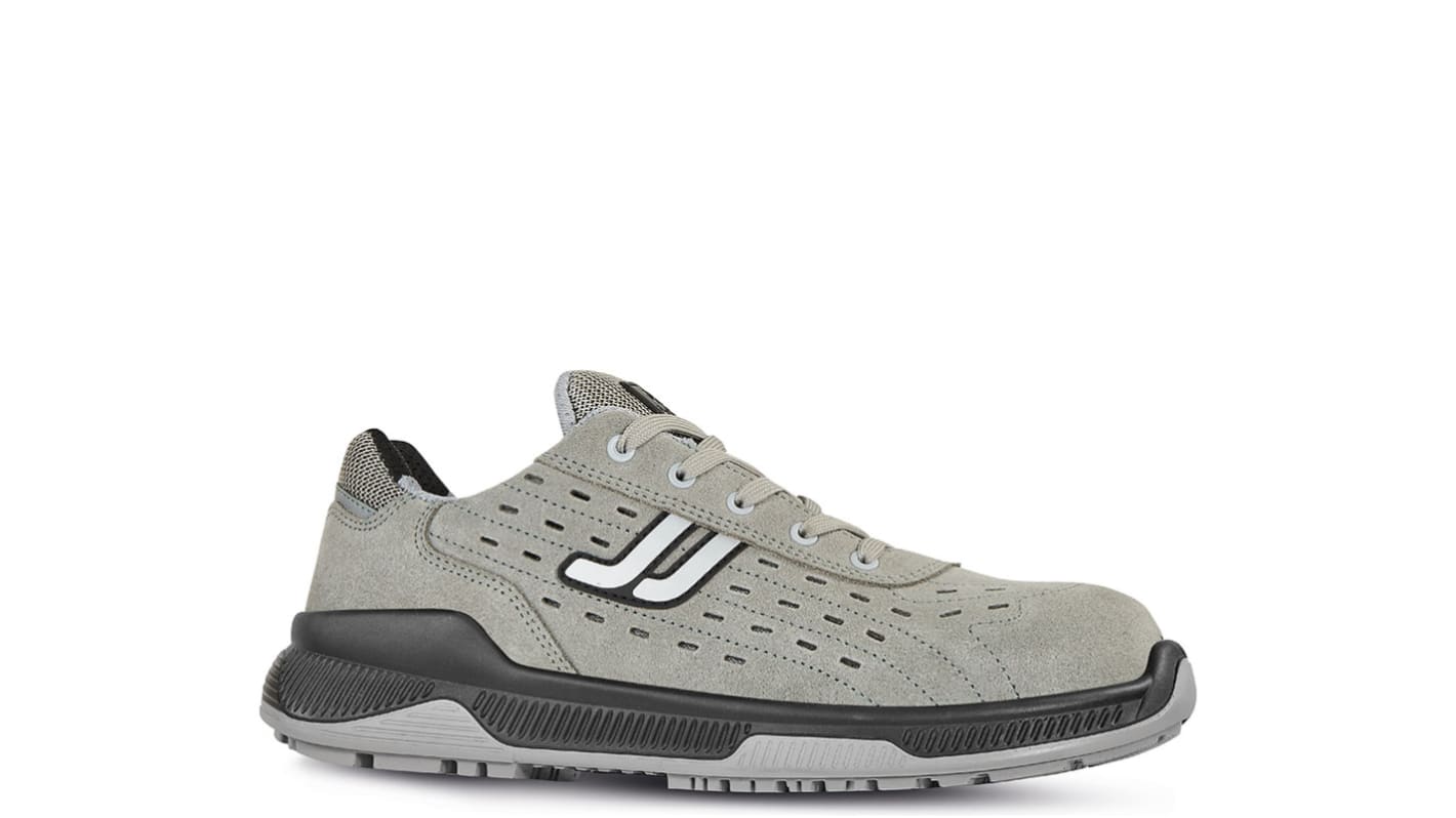 Jallatte JALLEAN JI266 Unisex Black, Grey  Toe Capped Safety Shoes, UK 3, EU 36