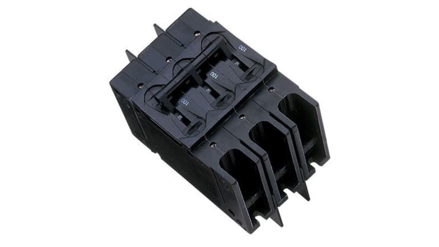 Sensata / Airpax Airpax Thermal Circuit Breaker - 209 3 Pole 240V ac Voltage Rating Panel Mount, 100A Current Rating