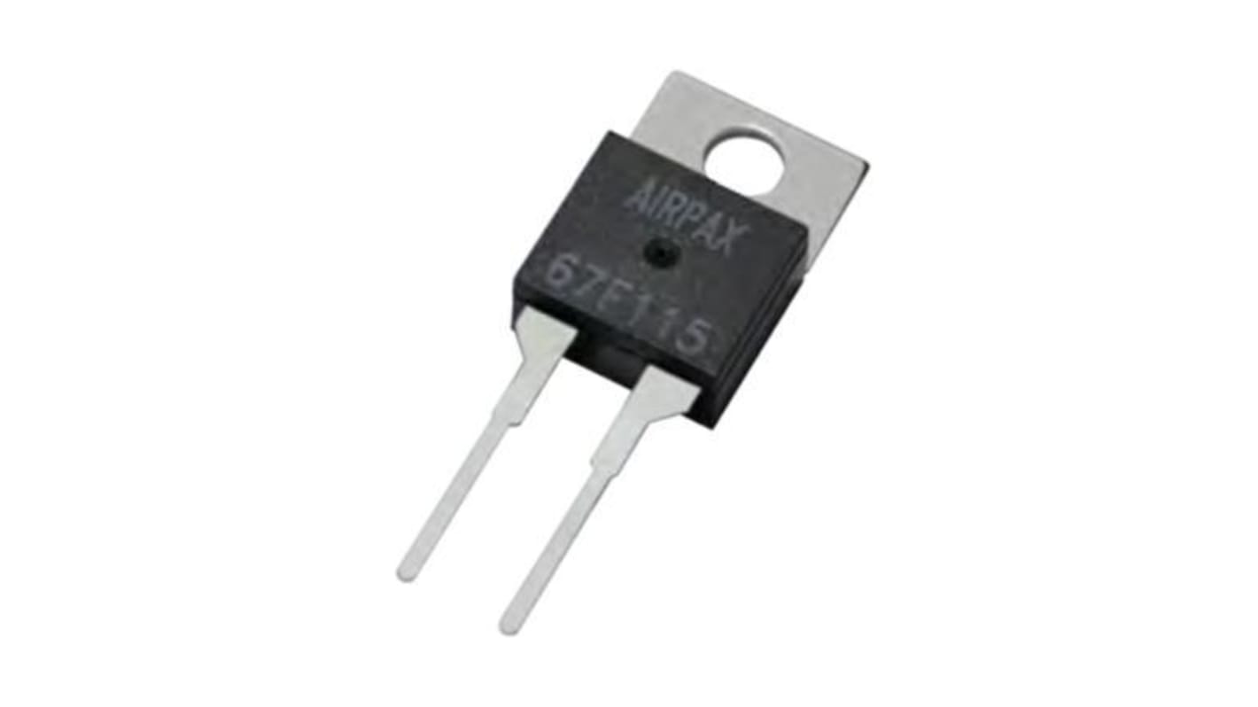 Bi-Metallic Thermostat, 130°C Max, Close On Rise, Automatic Reset, Surface Mount