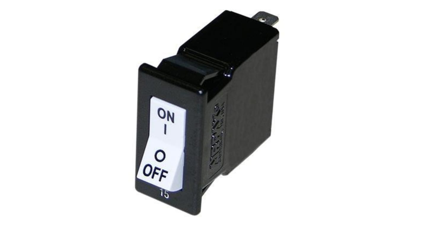 Sensata / Airpax Airpax Thermal Circuit Breaker - PR11  Single Pole Panel Mount, 5A Current Rating