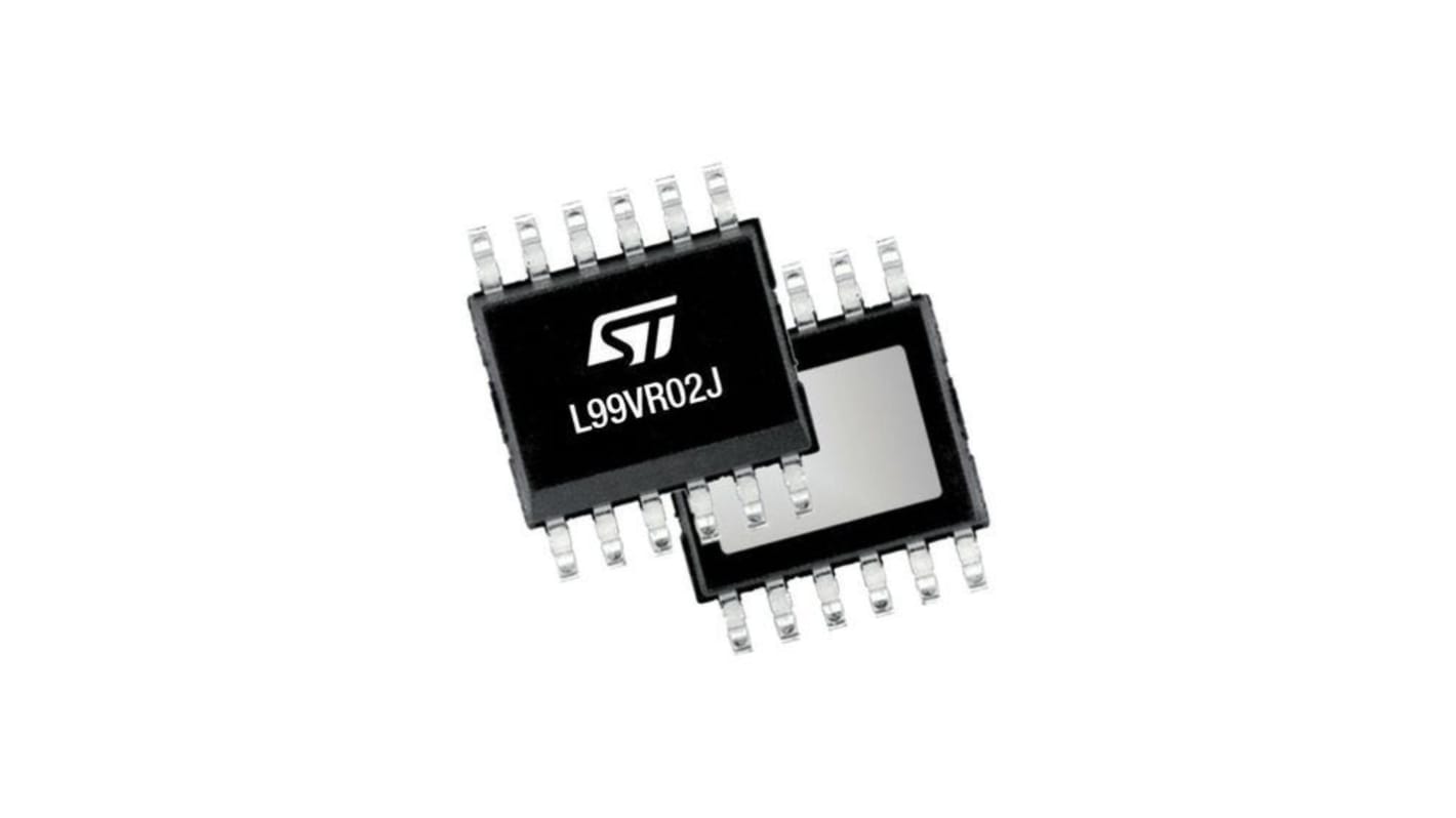 STMicroelectronics 電圧レギュレータ リニア電圧 リニア -0.3 → 6 V, 12-Pin, L99VR02J