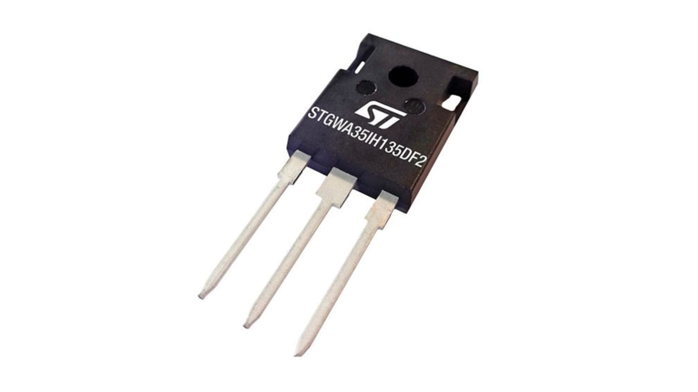 STMicroelectronics 双方向チャンネル IGBT 1350 V 35 A, 3-Pin TO-247 1