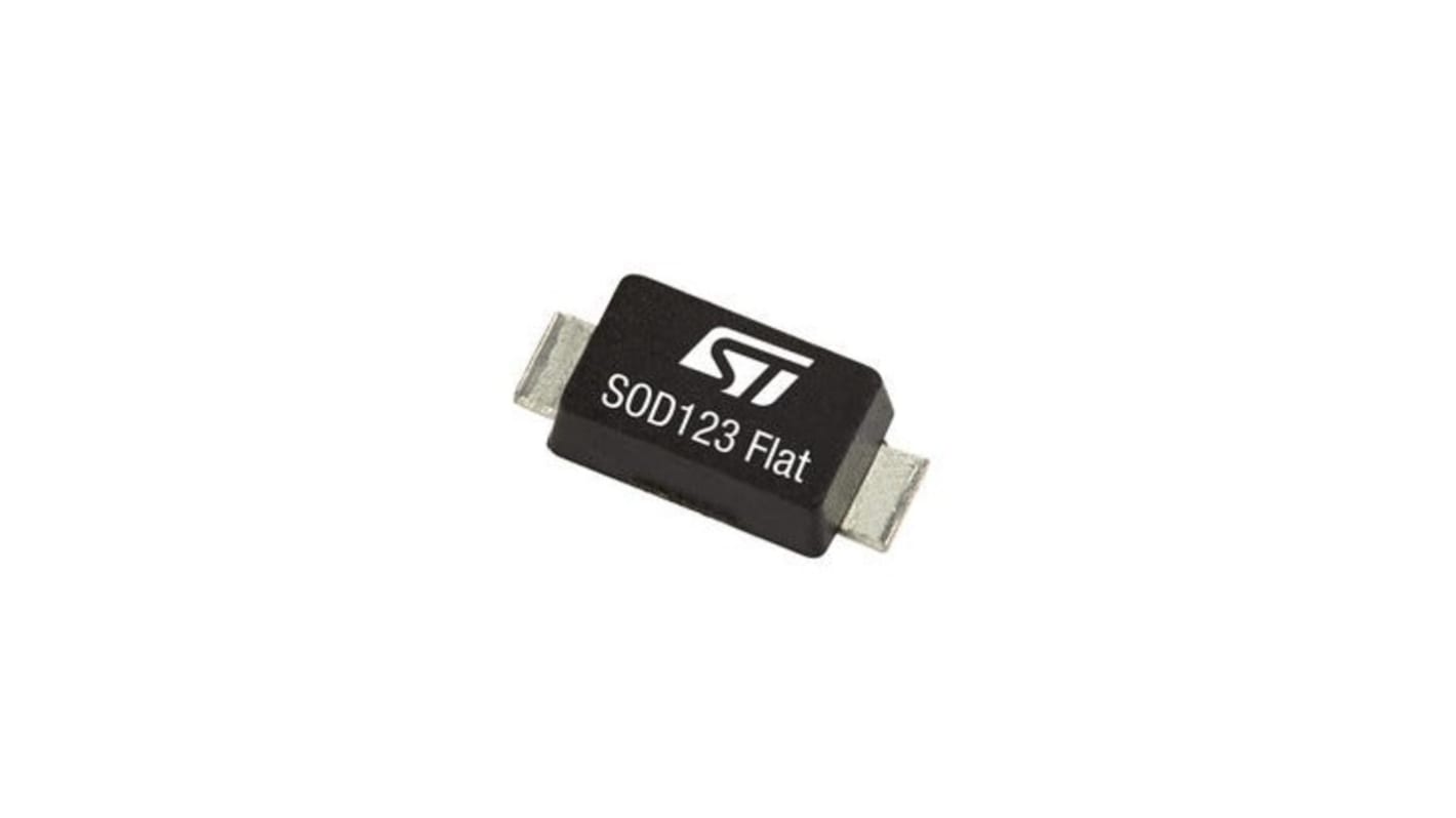 STMicroelectronics 100V 1A, Rectifier & Schottky Diode, 2-Pin SOD123Flat STPST1H100ZF