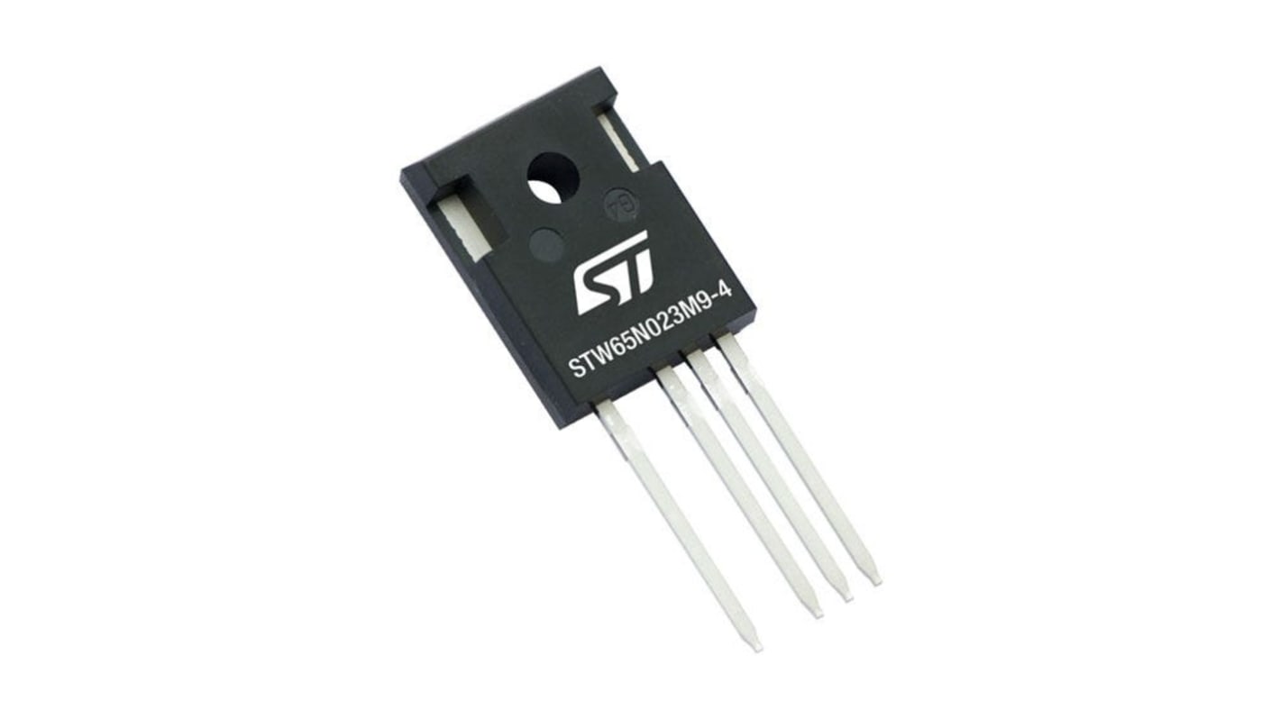 MOSFET STMicroelectronics STW65N023M9-4, VDSS 92 A, ID 92 A, TO247-4 de 4 pines, 2elementos