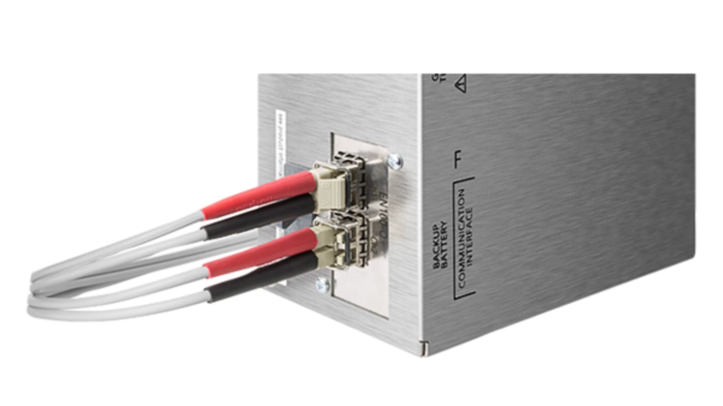 Siemens FSMA to ST Duplex Duplex PMM S980/1000 Fibre Optic Cable, 2.2mm, Black, 1.5m
