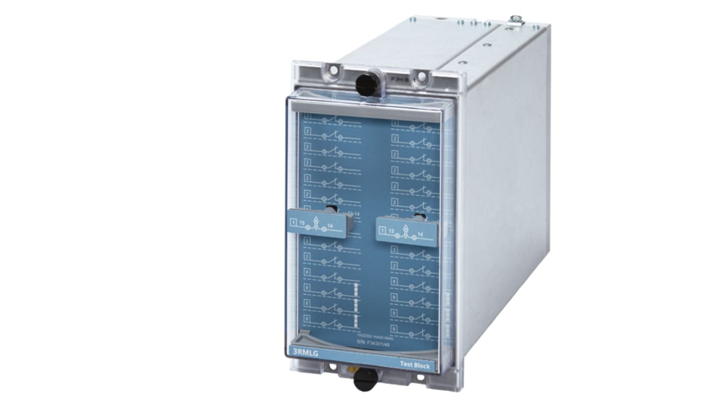 Caja de prueba Siemens 7XG2253-2AA00-0AA0, 14 conectores, Gris