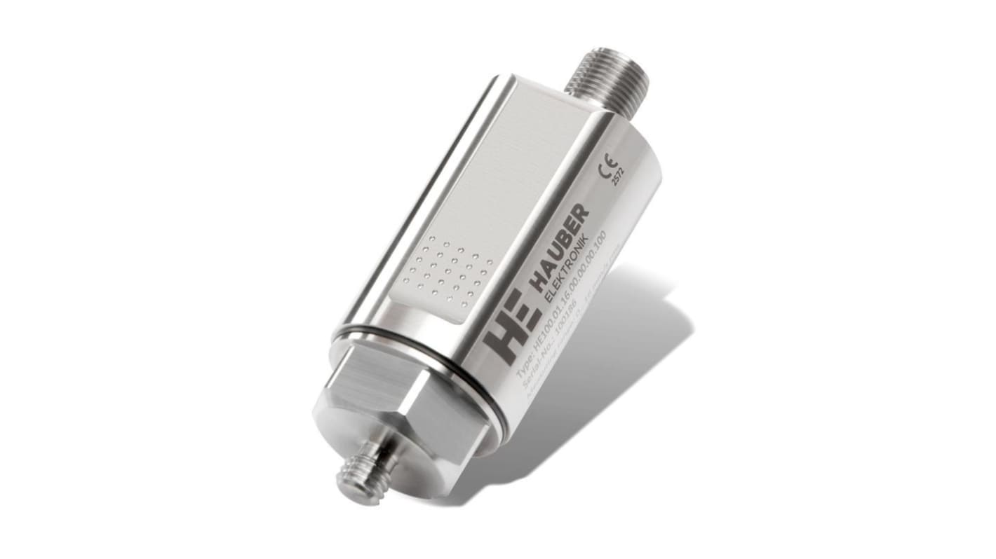 Sensor de vibraciones Hauber Elektronik HE100.00.64.00.00.00.000, vibraciones: 64mm/s, 25 mA, -40°C → +125°C