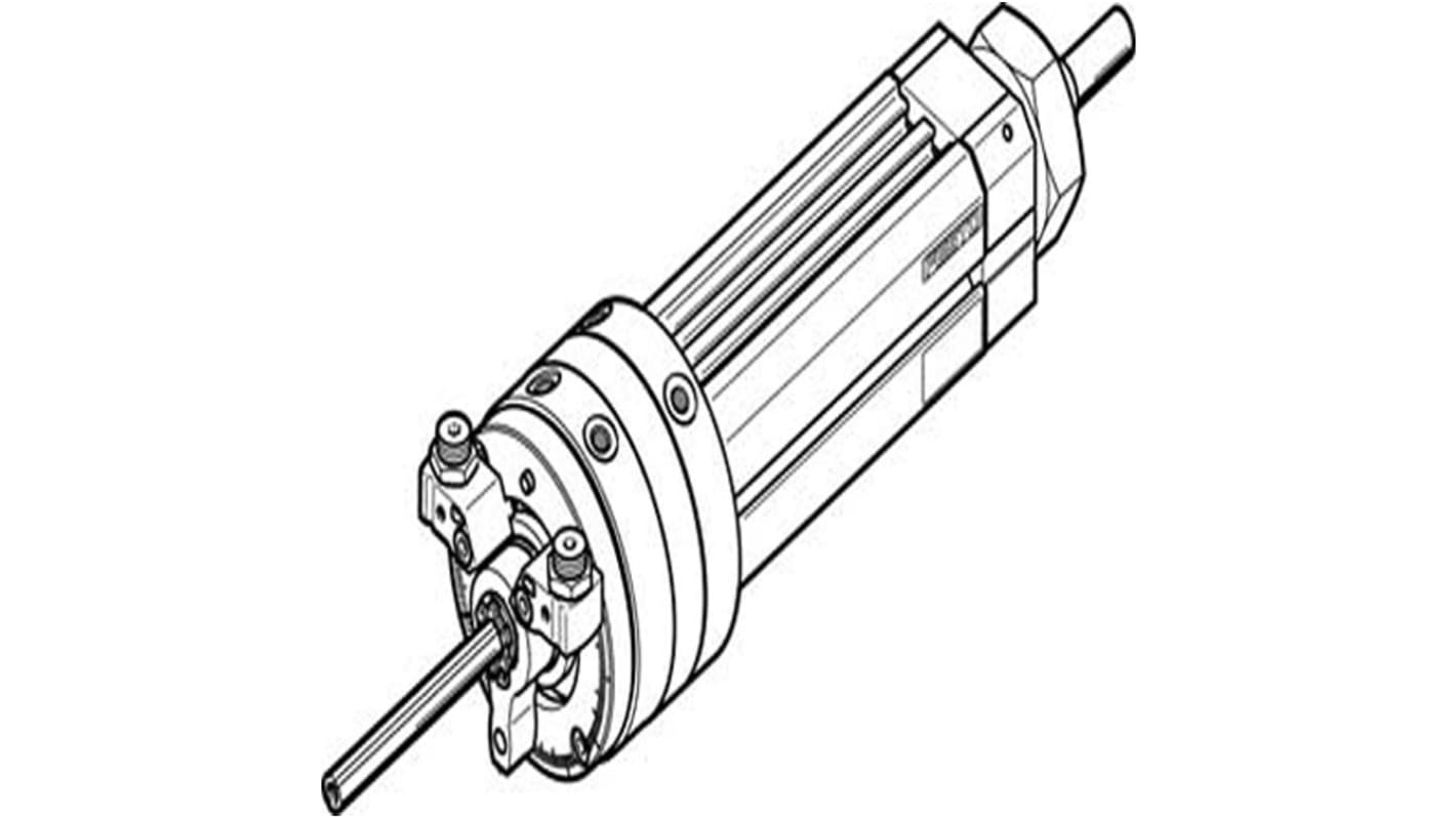Actuador giratorio neumático Festo, DSL-20-100-270-P-A-S2-KF-B, 270°