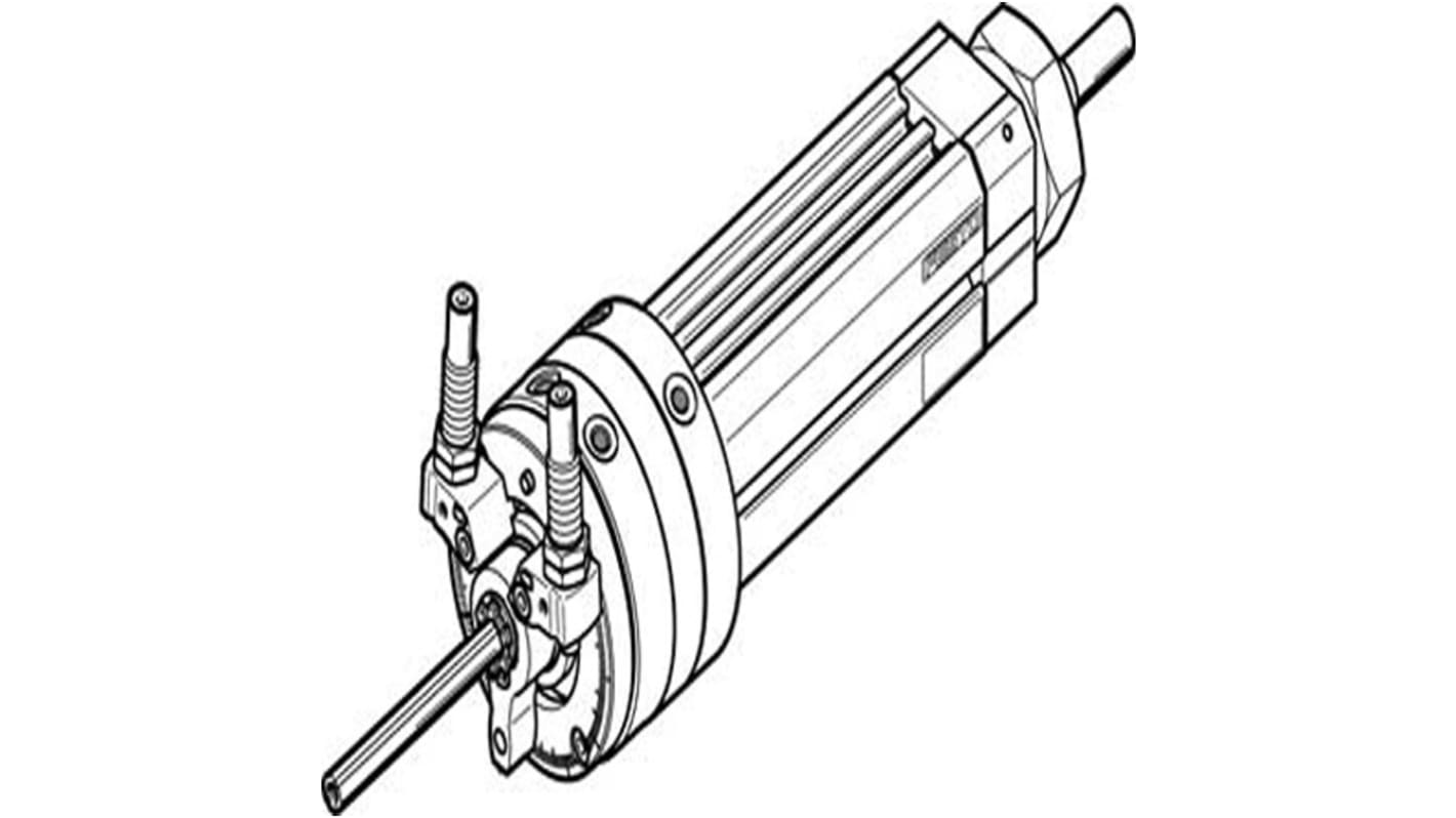 Actuador giratorio neumático Festo, DSL-20-40-270-CC-A-S20-KF-B, 246°