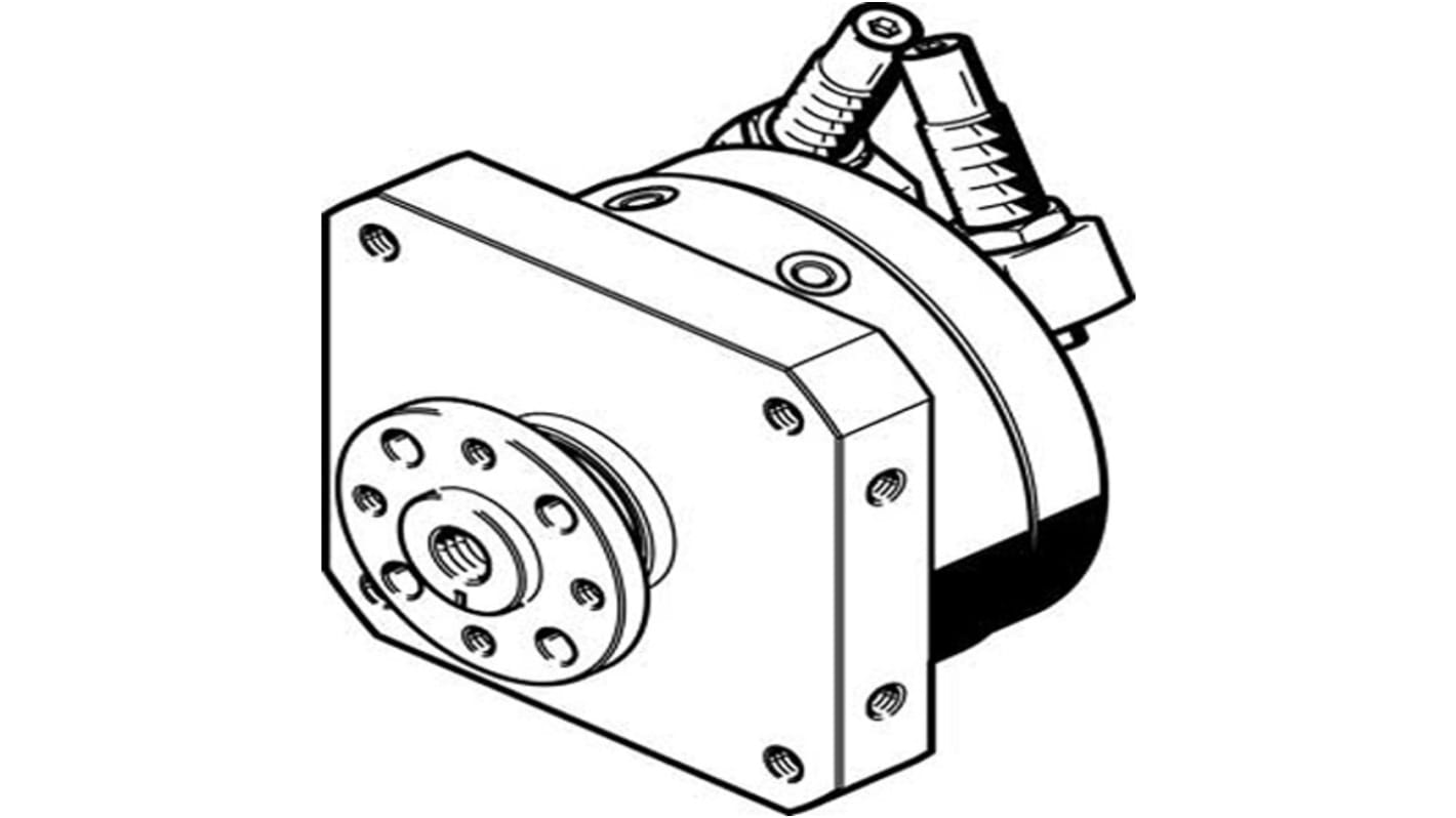 Festo DSM Series 10 bar Double Action Pneumatic Rotary Actuator, 246° Rotary Angle, 12mm Bore