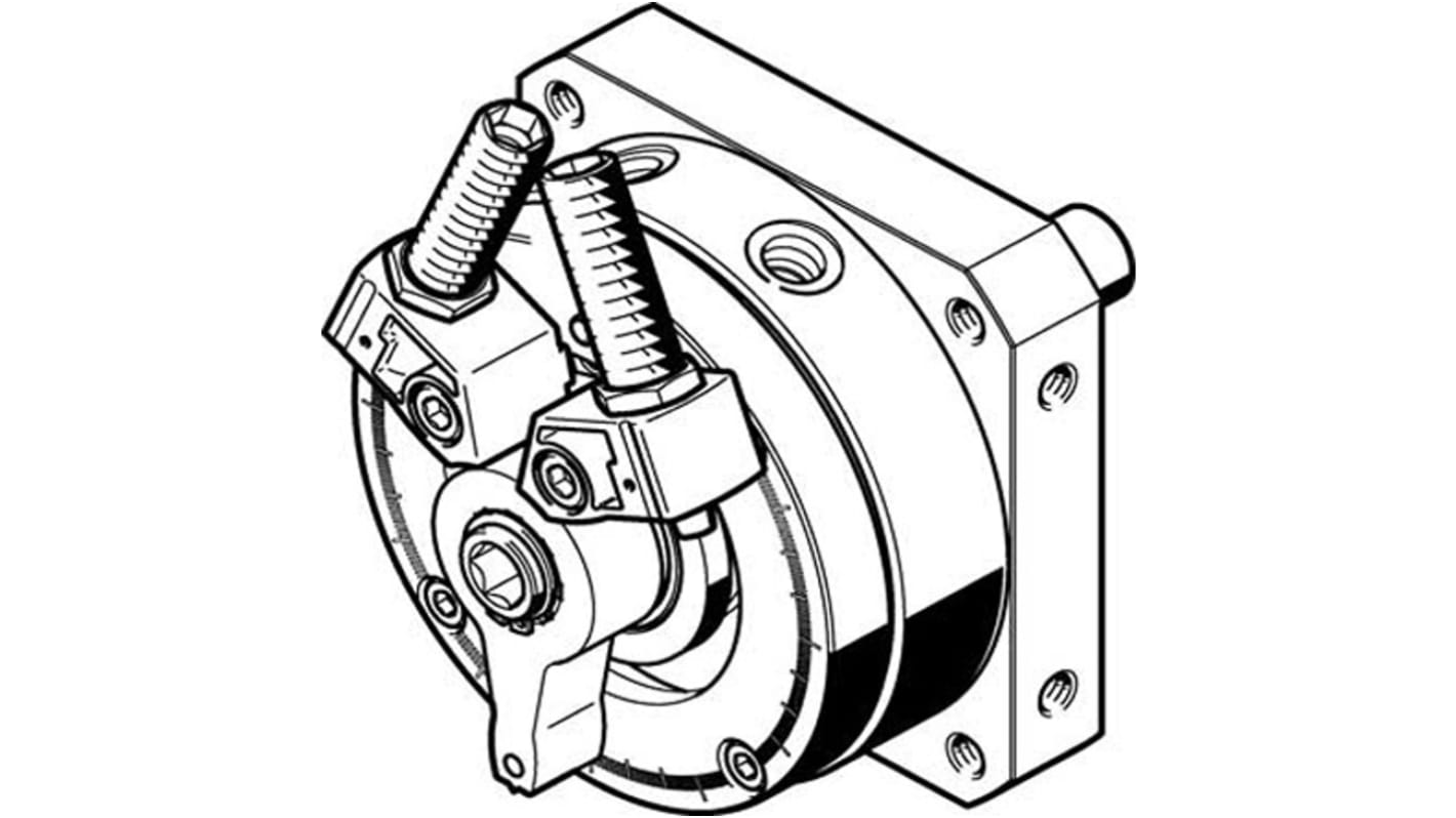 Actuador giratorio neumático Festo, DSM-40-270-P1-A-B, 246°