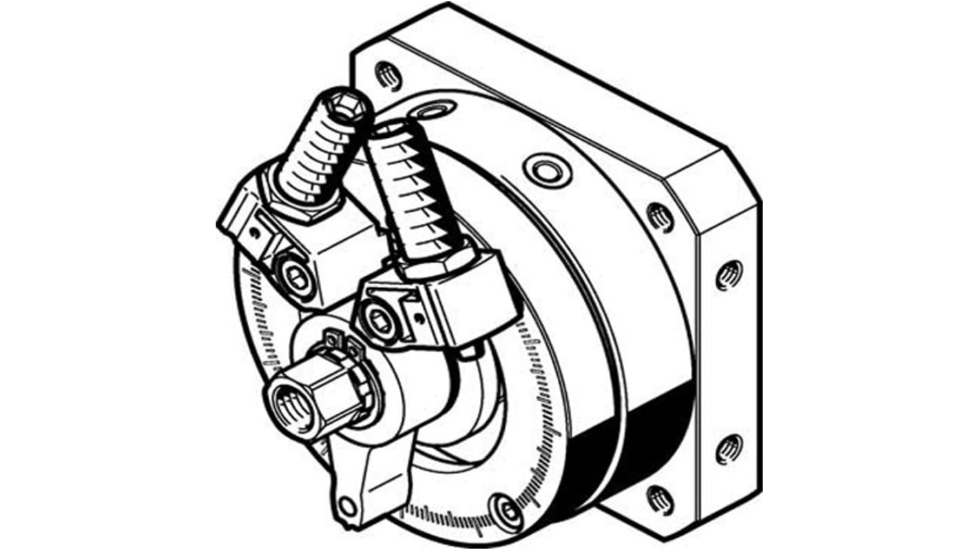 Actuador giratorio neumático Festo, DSM-63-270-P1-FW-A-B, 240°